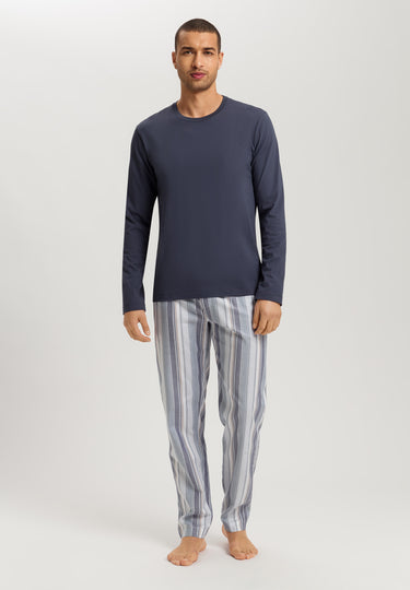 Living Shirts Cotton Crew Neck Top | Ombre Blue 75053-2635